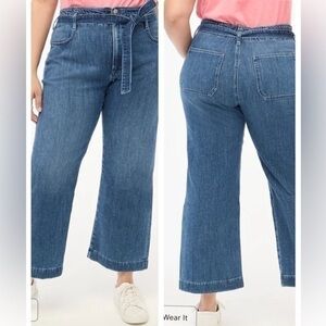 J Crew Petite Denim Paperbag Jeans 34 Petite NWT
